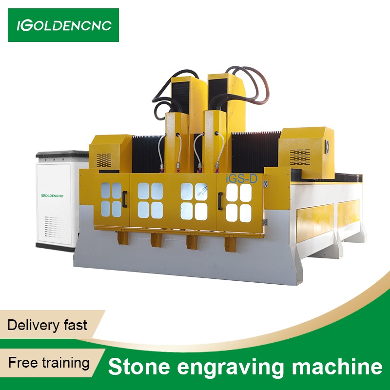 Máquina de grabado de piedra CNC IGS-D (doble cabezal)